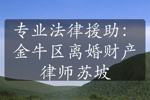 专业法律援助：金牛区离婚财产律师苏坡