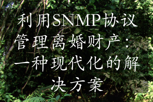 利用SNMP协议管理离婚财产：一种现代化的解决方案