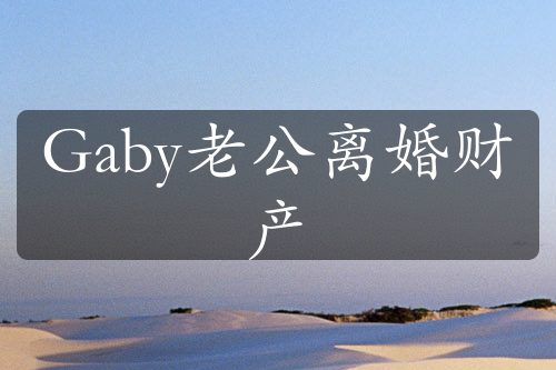 Gaby老公离婚财产