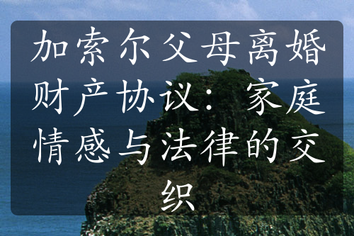 加索尔父母离婚财产协议：家庭情感与法律的交织