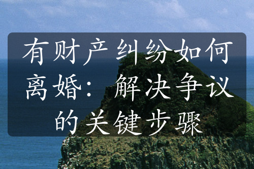 有财产纠纷如何离婚：解决争议的关键步骤