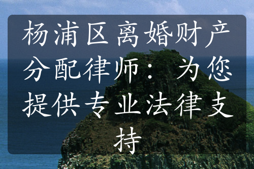 杨浦区离婚财产分配律师：为您提供专业法律支持